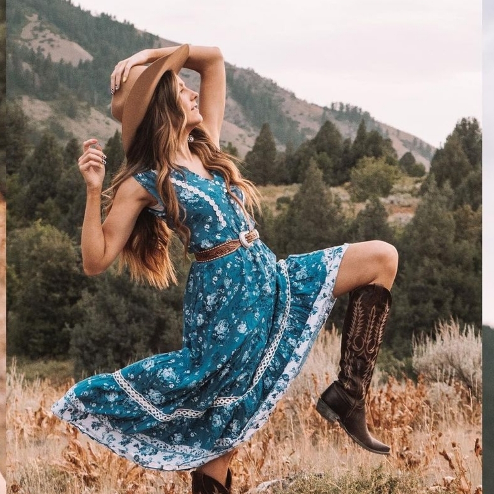 Boho Blues Dress